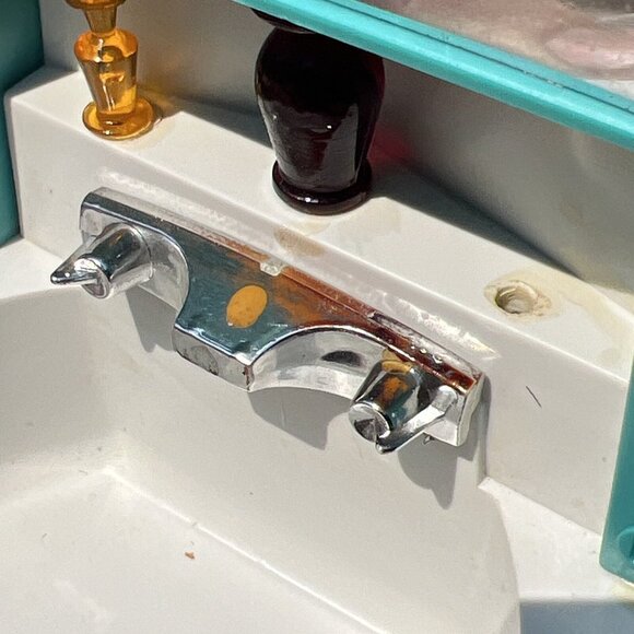 Vintage Penny Brite Doll Beauty Parlor Set Sink Dryer Chair 1963 Topper Toys - Picture 8 of 16